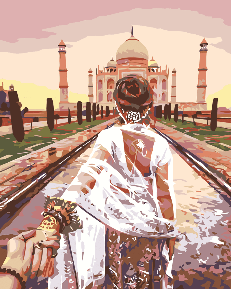 Egy pár Taj Mahal