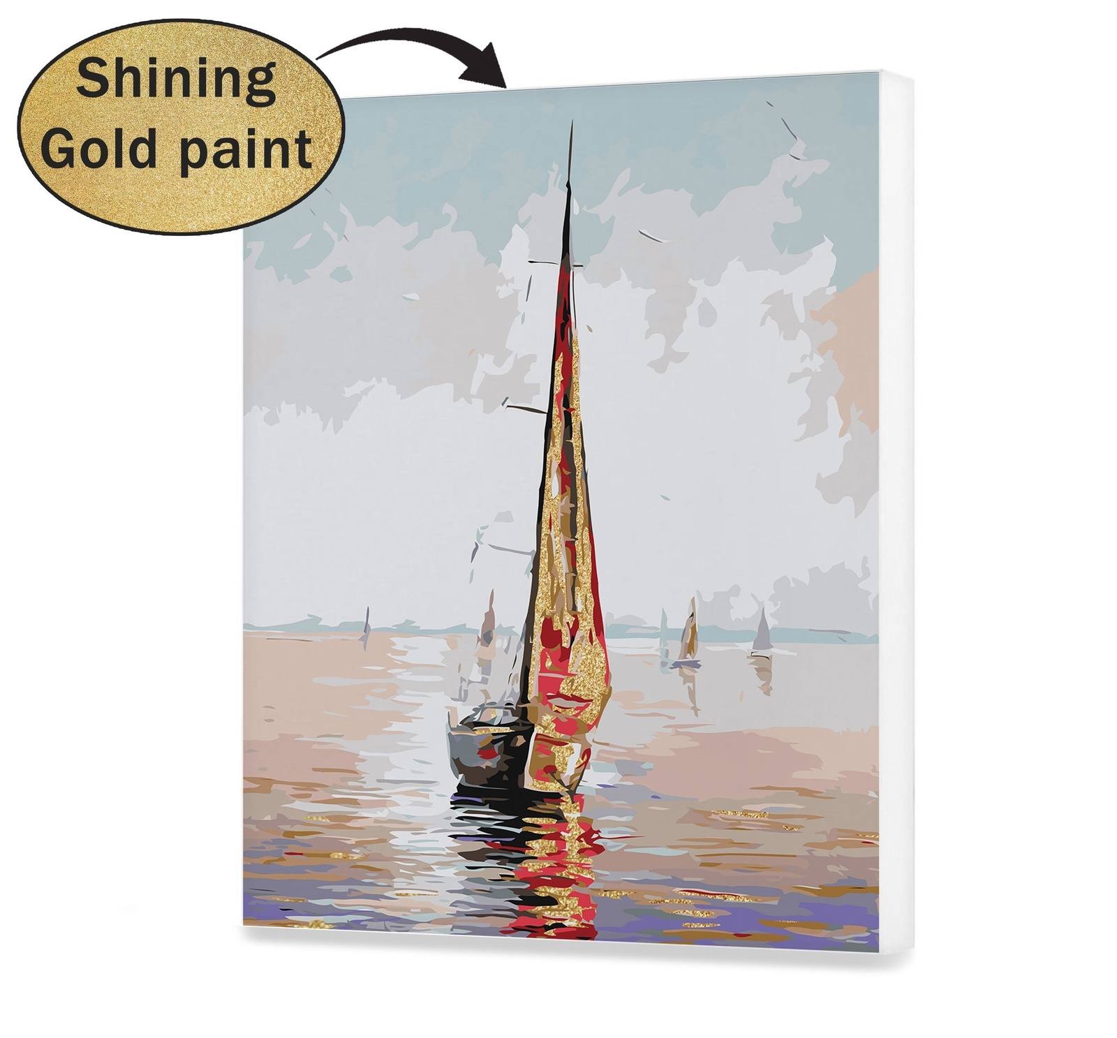 Gold Sails On The Lake (Nk0417)