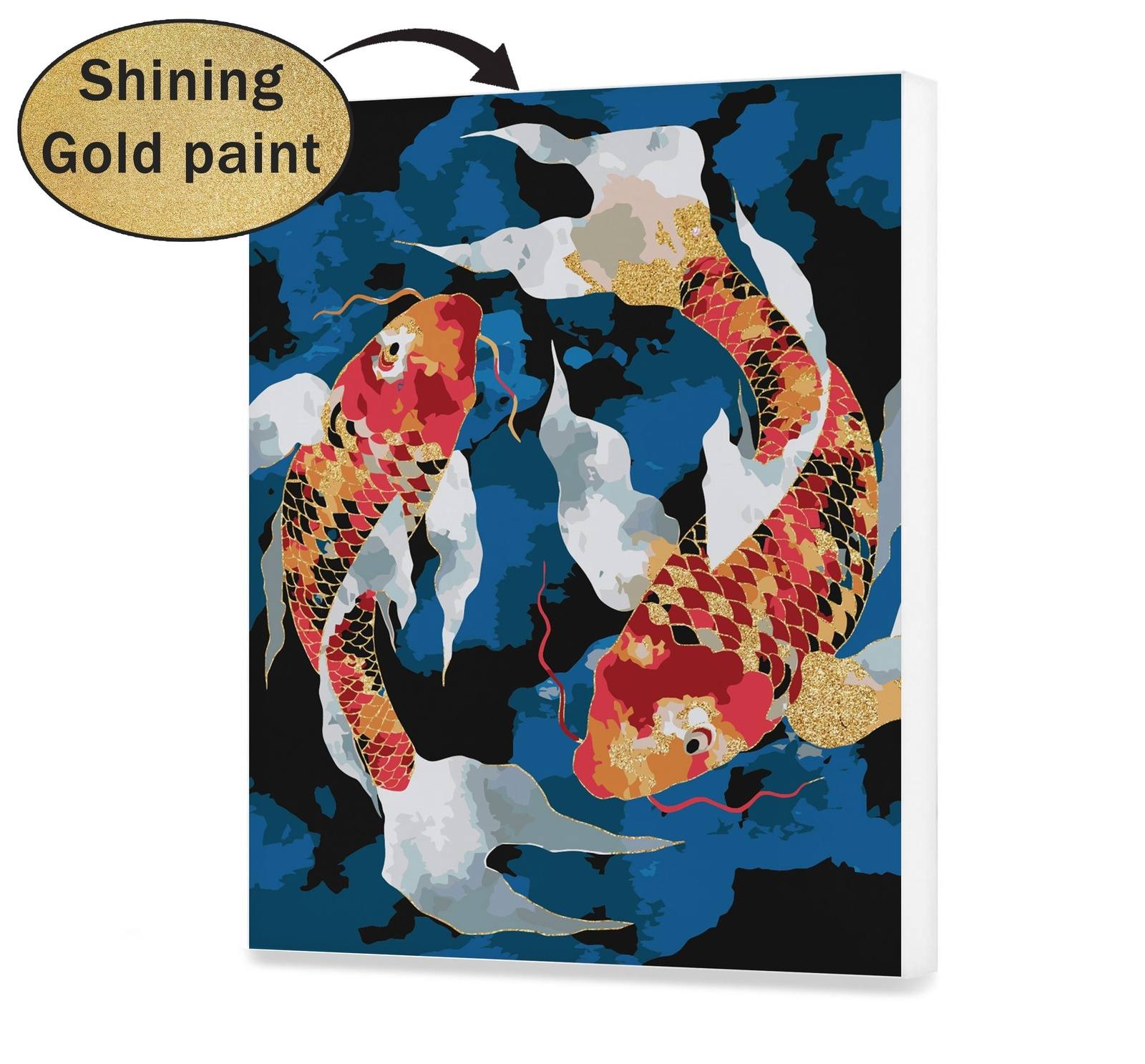 Bild von goldenen Elementen Fisch Koi Fisch (SC0617)