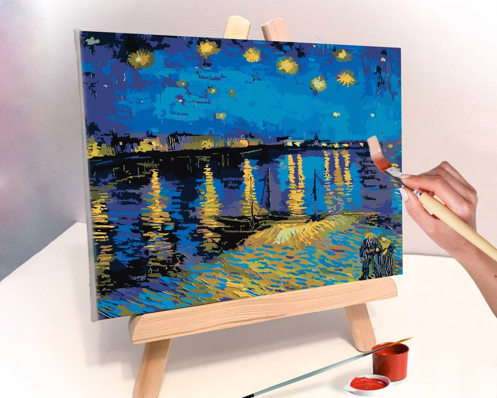 Pintar Por Números - Noche Estrellada De Van Gogh
