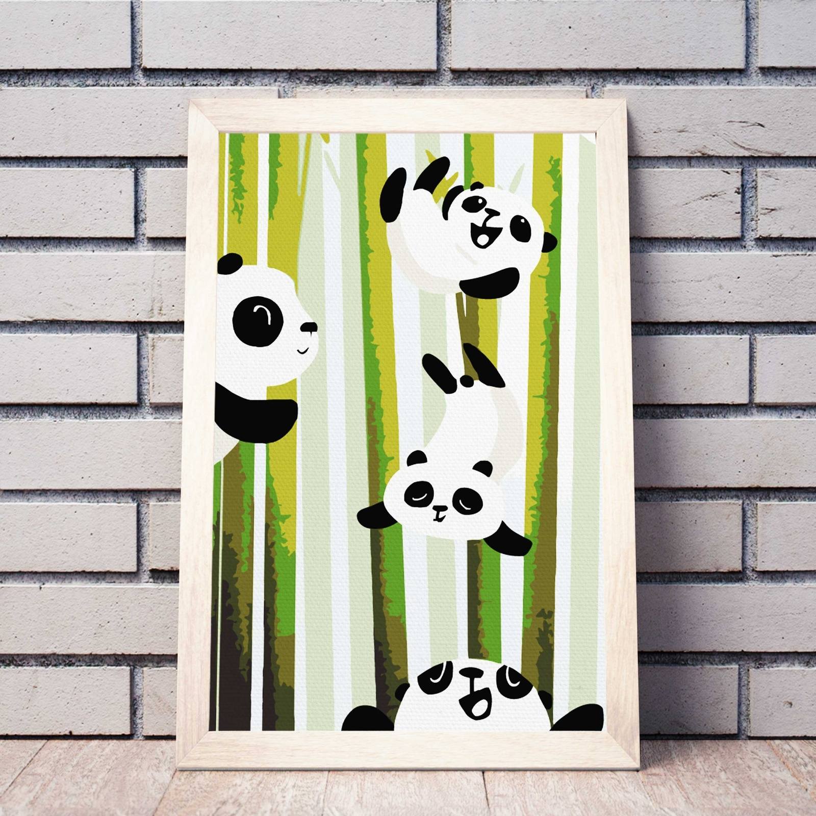 Panda egy bambuszerdőben